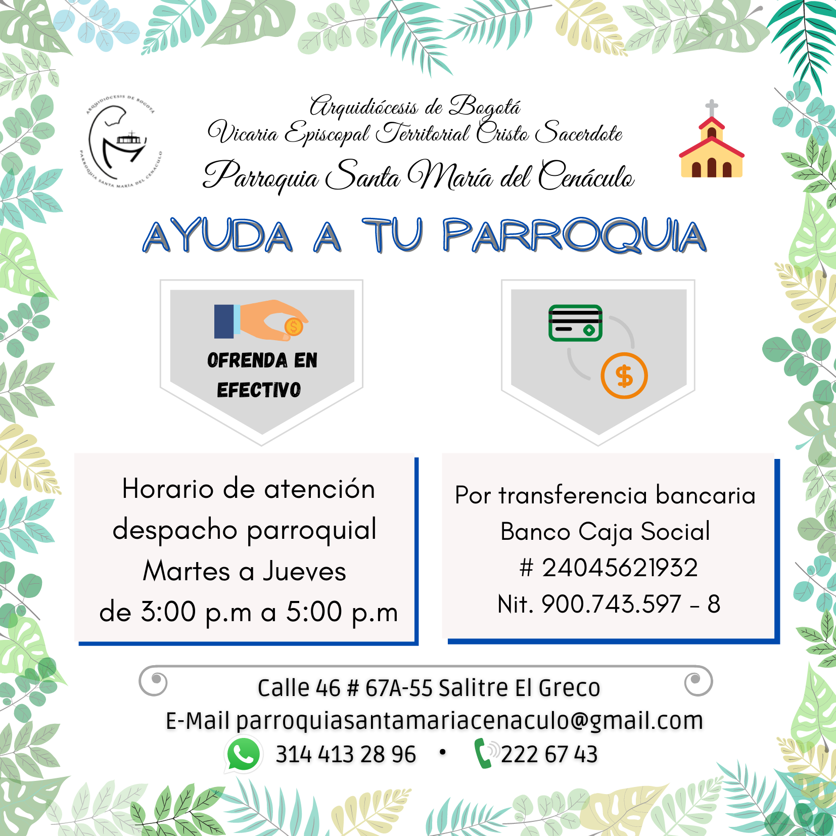 aYUDA A TU PARROQUIA