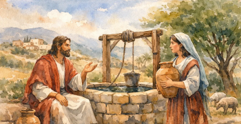 Jesús con la samaritana